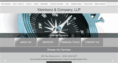Desktop Screenshot of kleinhenzcpa.com
